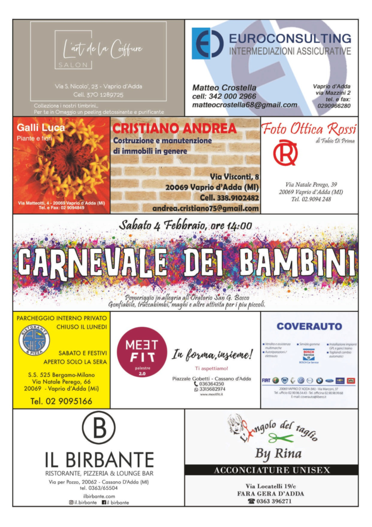 Carnevale dei Bambini – La Pro Loco Vaprio